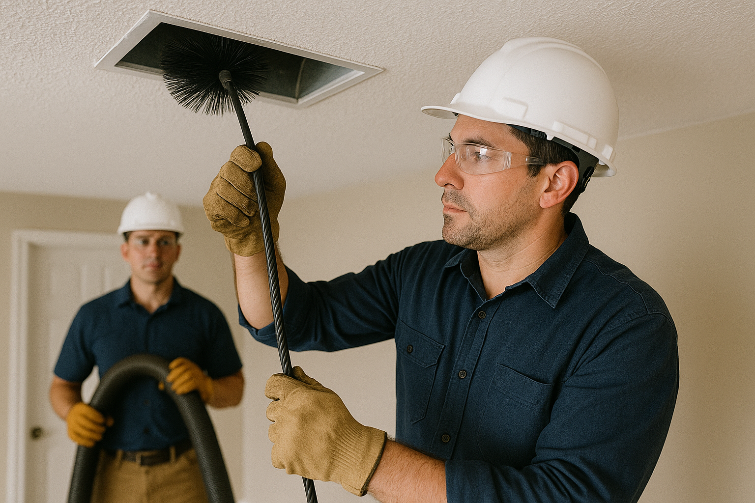Installing blown-in attic insulation